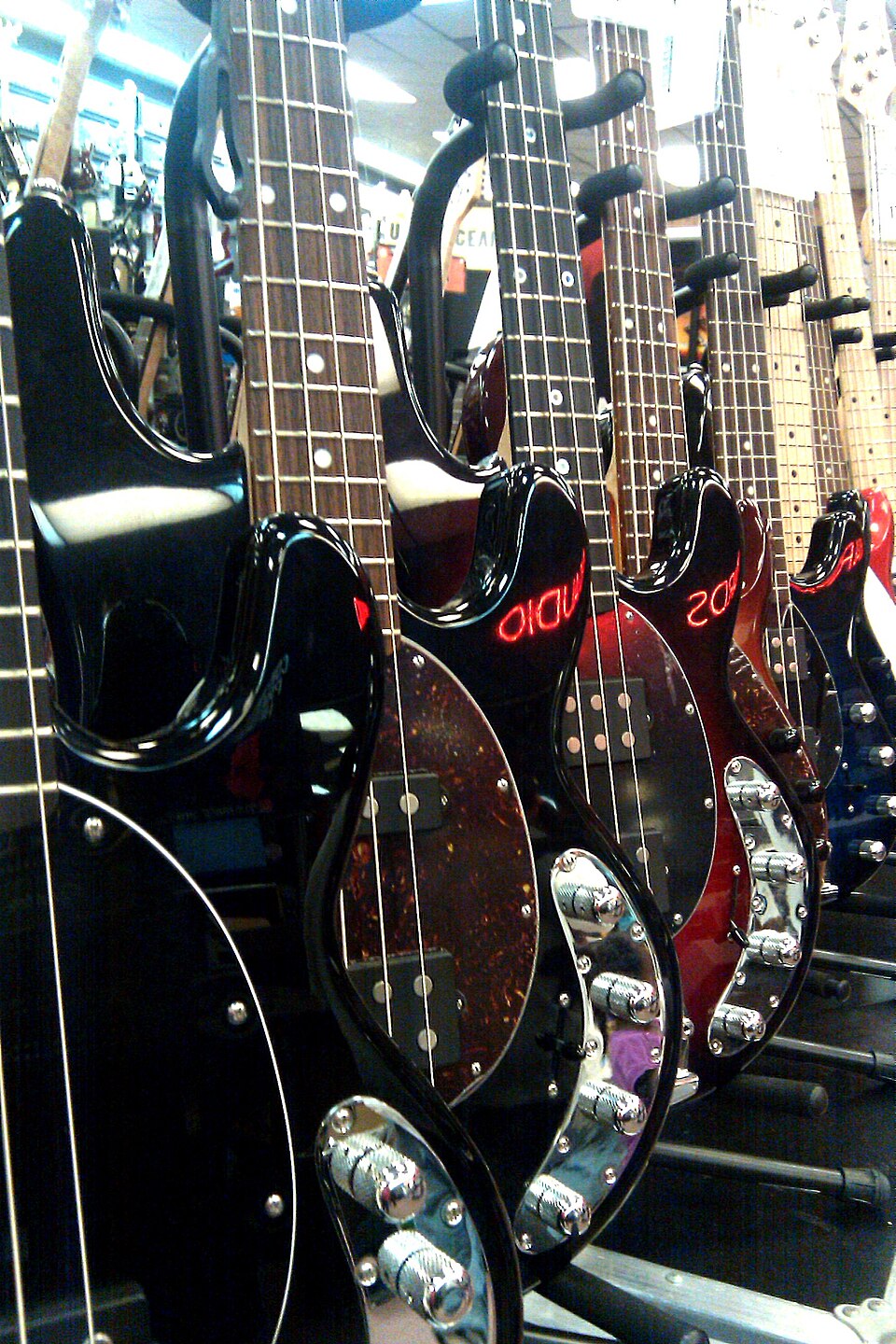 Music Man StingRay basses in Guitar Center (2010-08-20 13.26.25 by TimothyJ).jpg